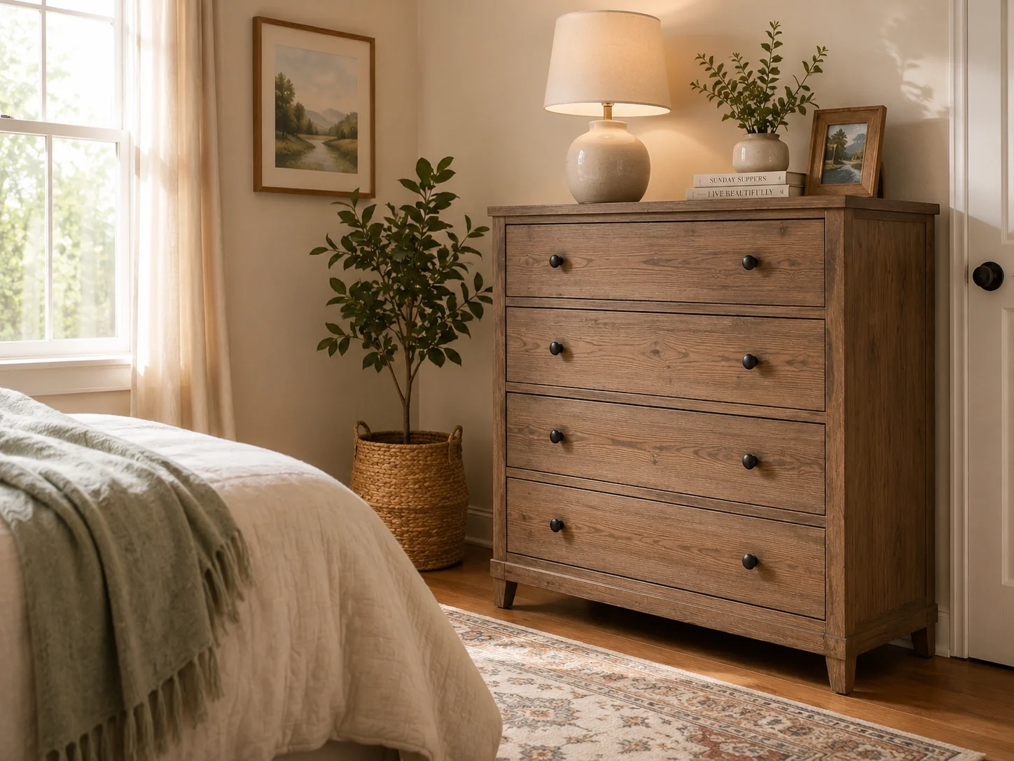 Versatile 4 drawer dresser for everyday use