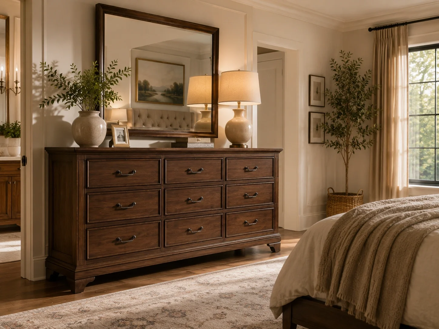 Extra large 9 drawer dresser for maximum organization