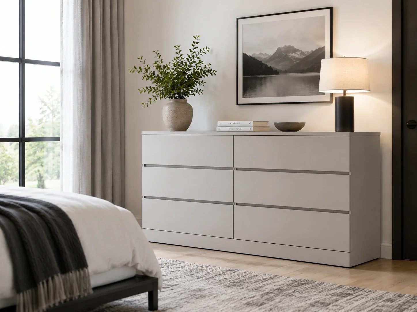 Modern dresser with clean lines and minimalist design